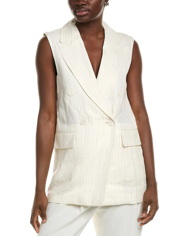 Peserico Linen-Blend Vest 1