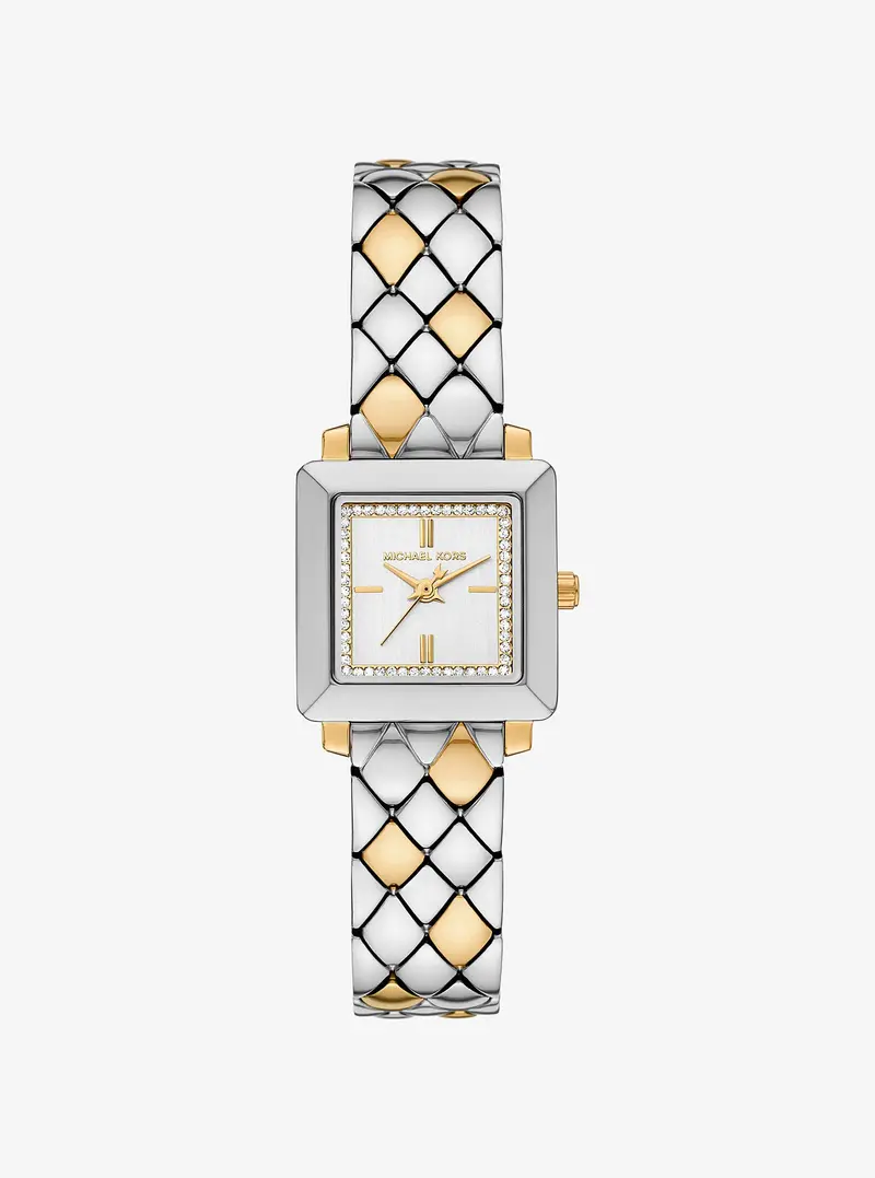 Petite Gwynn Pavé Two-Tone Watch 1