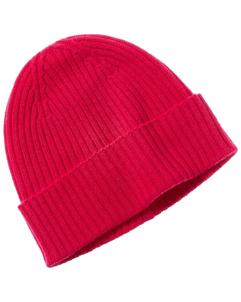Phenix 2X2 Ribbed Cuffed Cashmere Beanie 1