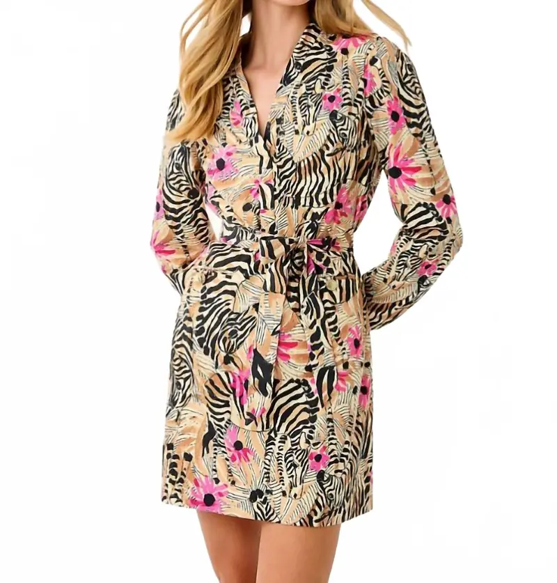 Phillipa Stretch Dress In Rutabaga El Morocco 1
