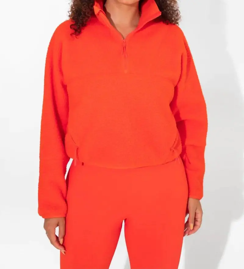 Pieper Quarter-Zip Fleece Jacket In Spritz 1