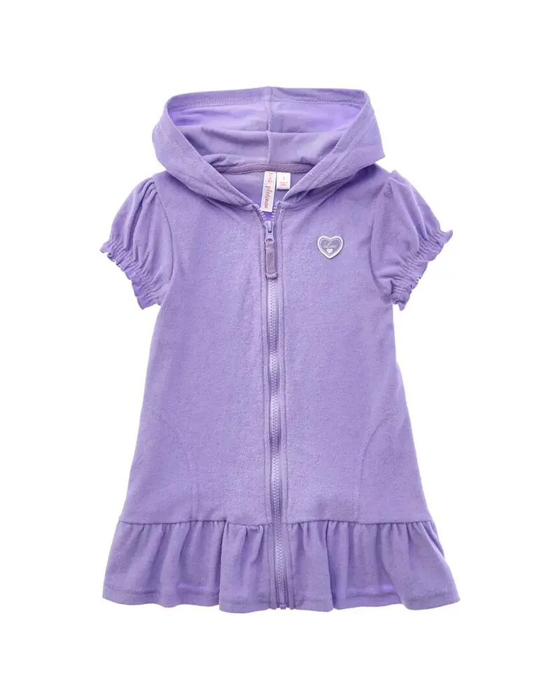 Pink Platinum Hooded Terry Coverup 1