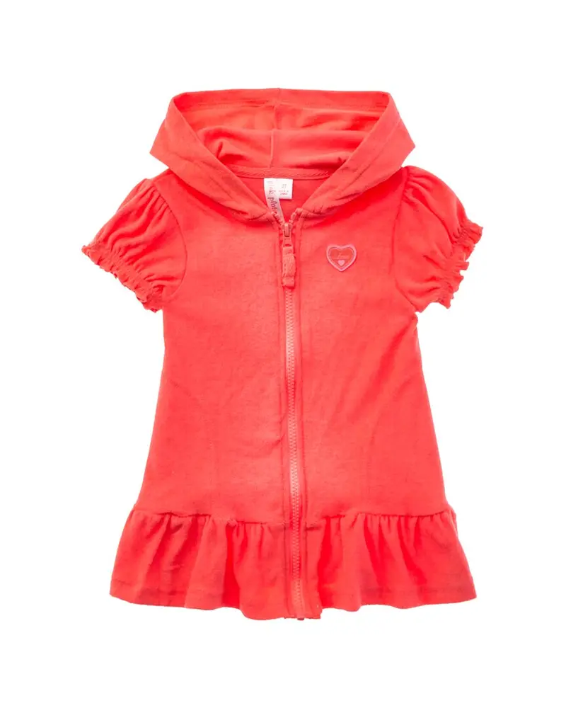 Pink Platinum Hooded Terry Coverup 1