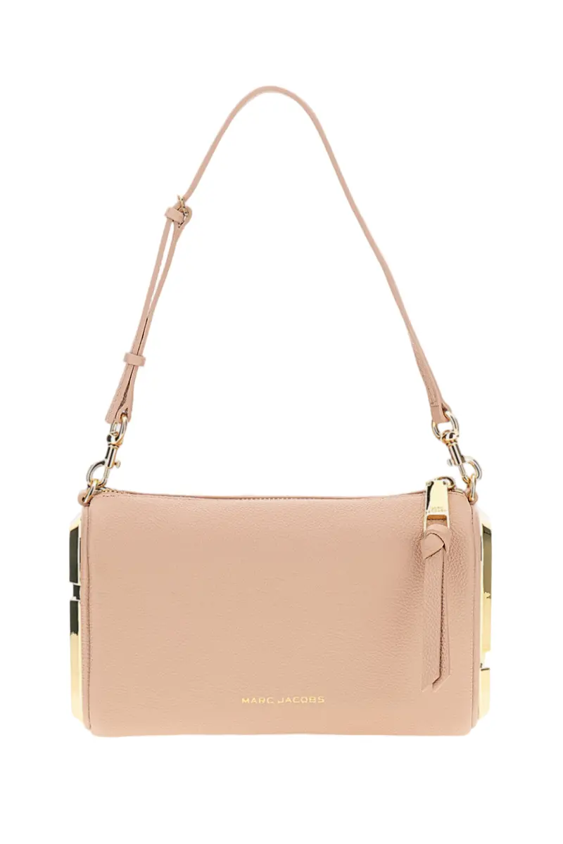 Pink Snapshot Leather Shoulder Bag 1