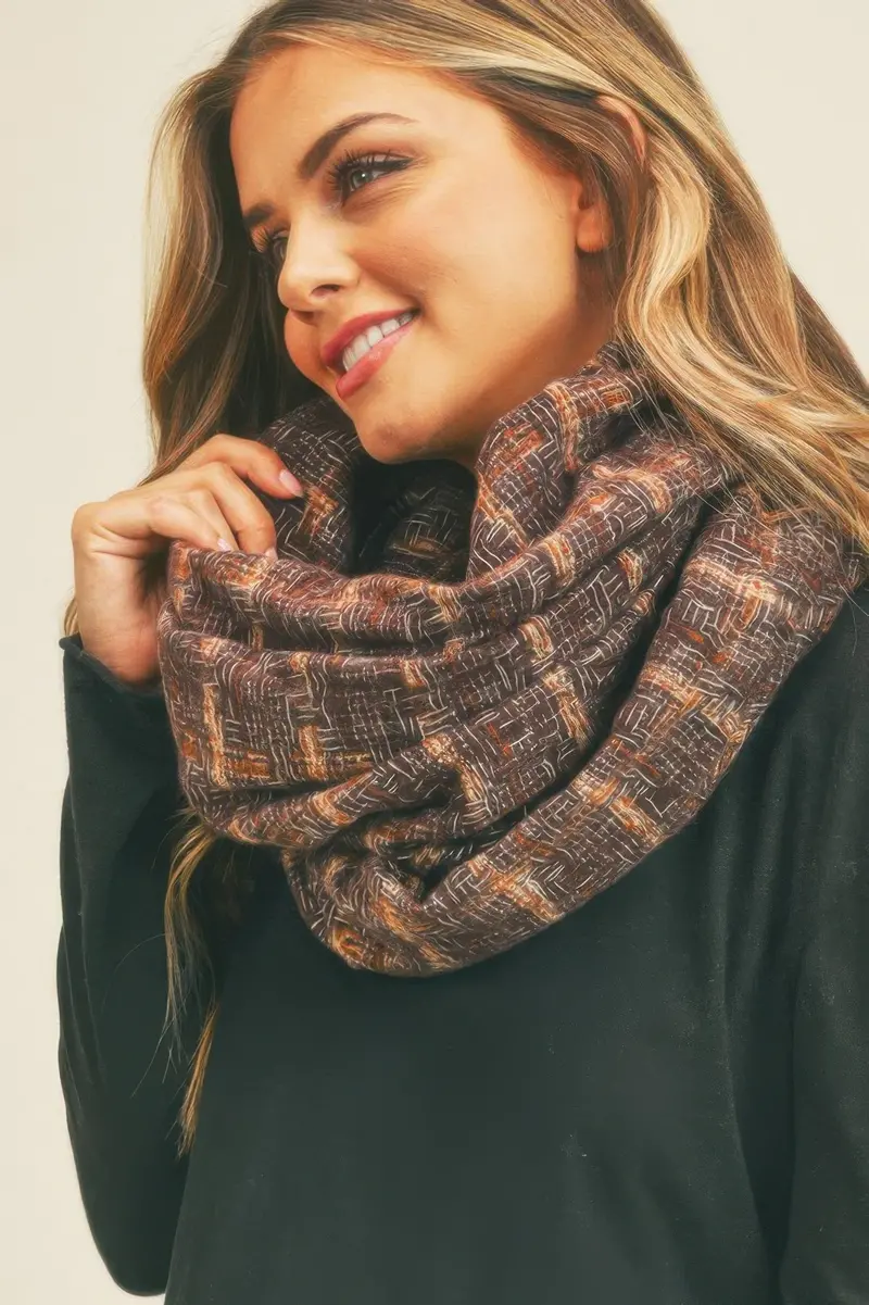 Plaid Infinity Scarf 1