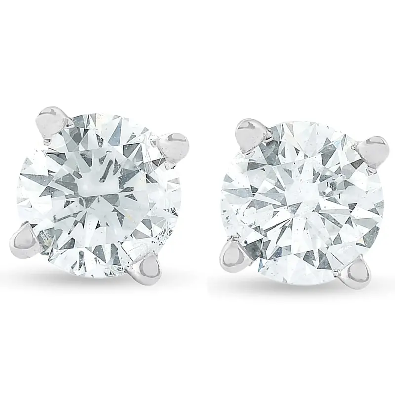 Platinum 1/2 Ct Diamond Studs 1