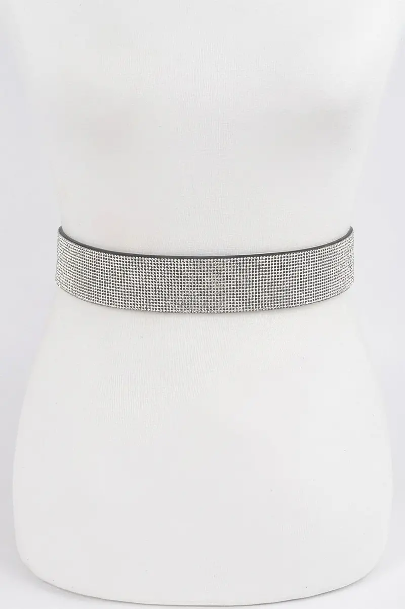 Plus Size Rhinestone Belt 1