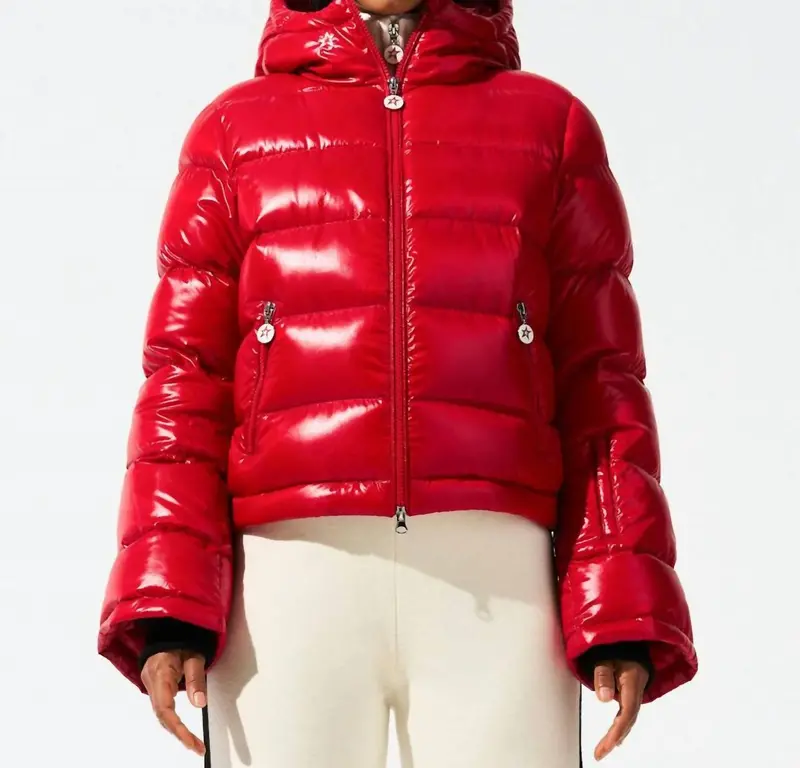 Polar Flare Ski Jacket In Red 1