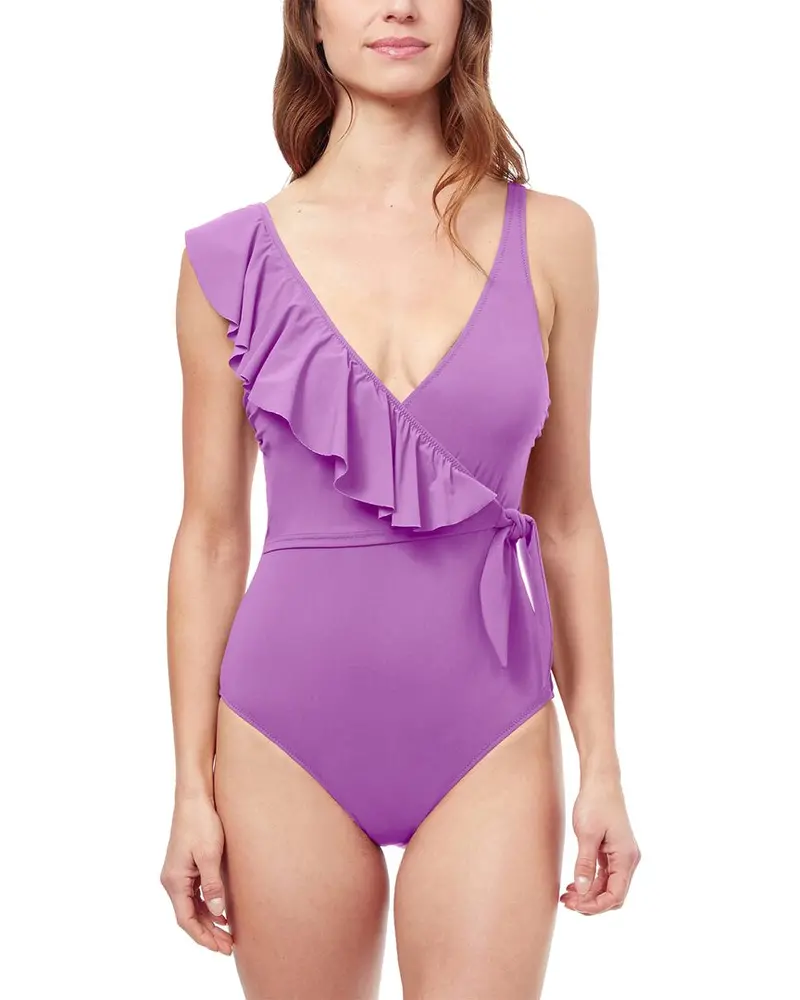 Profile By Gottex Tutti Frutti Surplice With Ruffle One-Piece 1