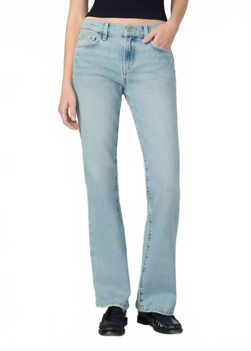 Provocateur Mid Rise Petite Bootcut Jeans In Illustrious 1