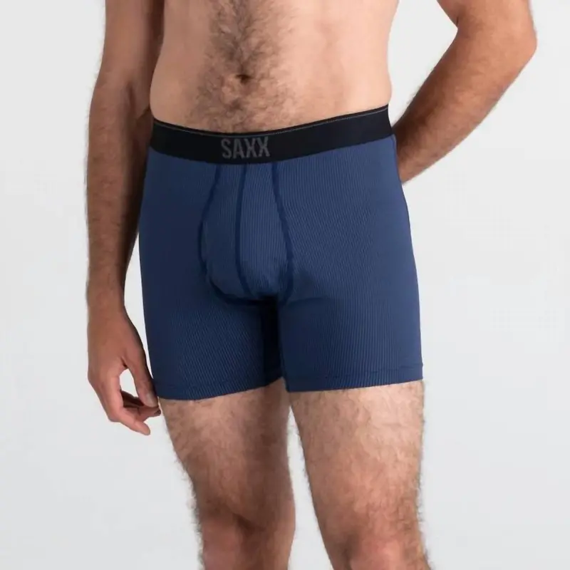 Quest Quick-Dry Mesh Boxer Brief In Midnight Blue 1