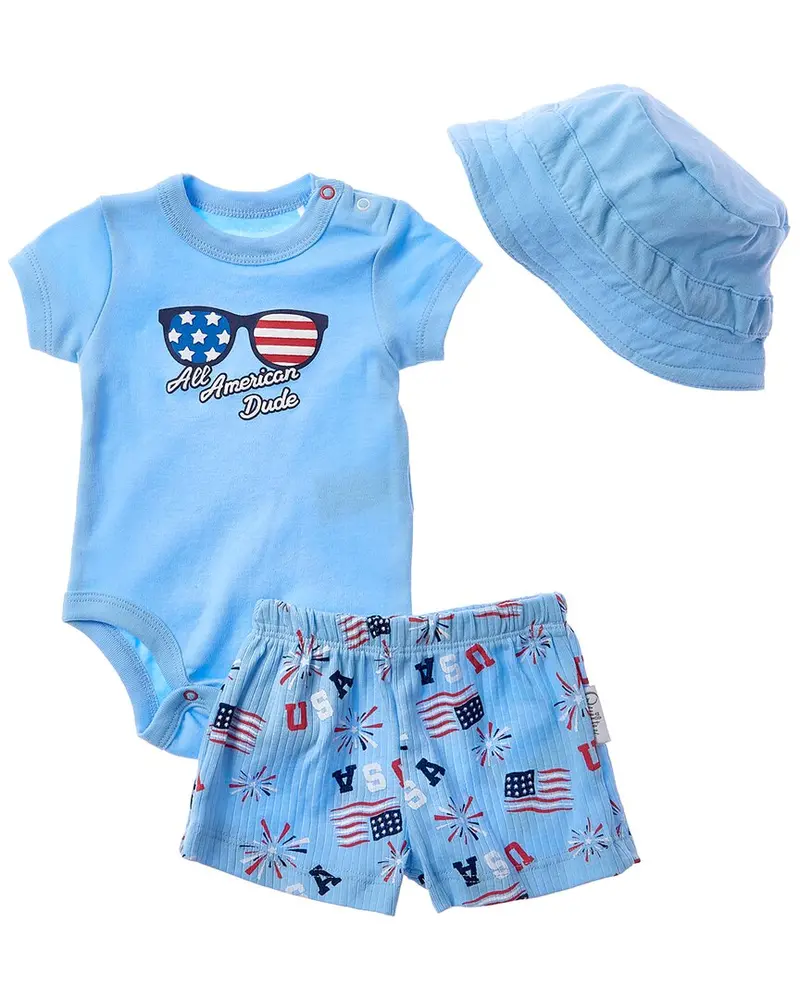 Quiltex 2Pc All American Dude Short Set 1