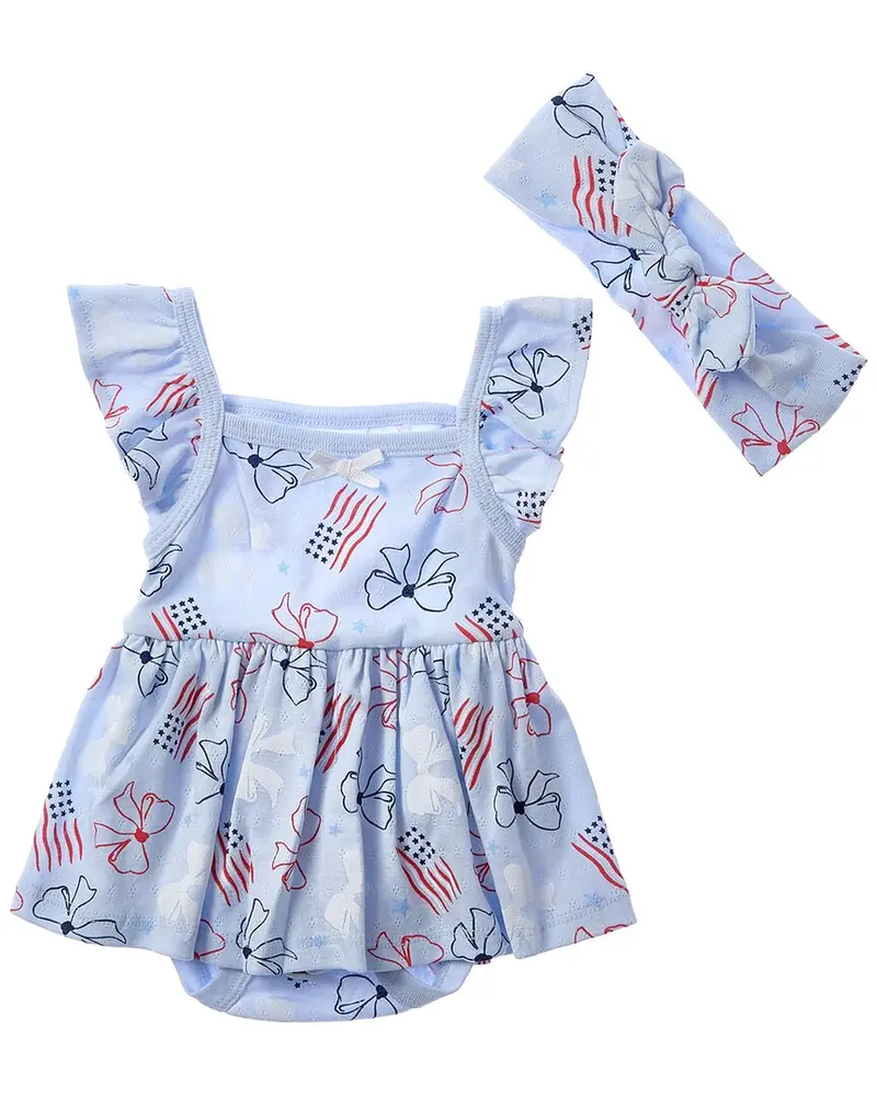 Quiltex Bows Skirted Creeper 1