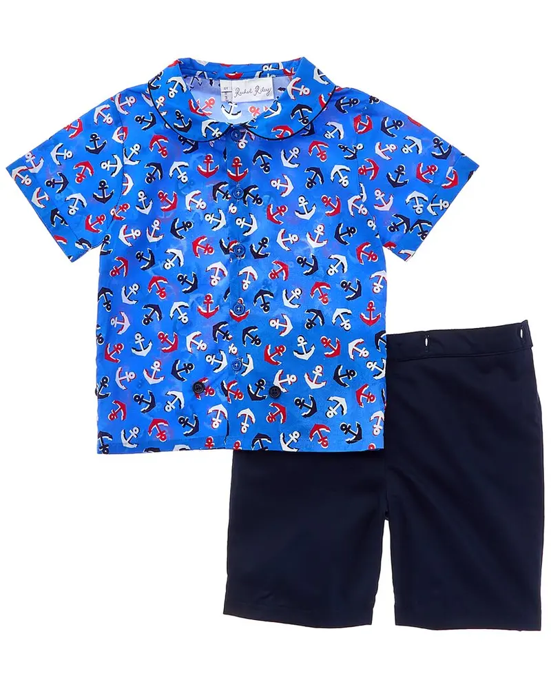 Rachel Riley Anchor Shirt & Short Set 1