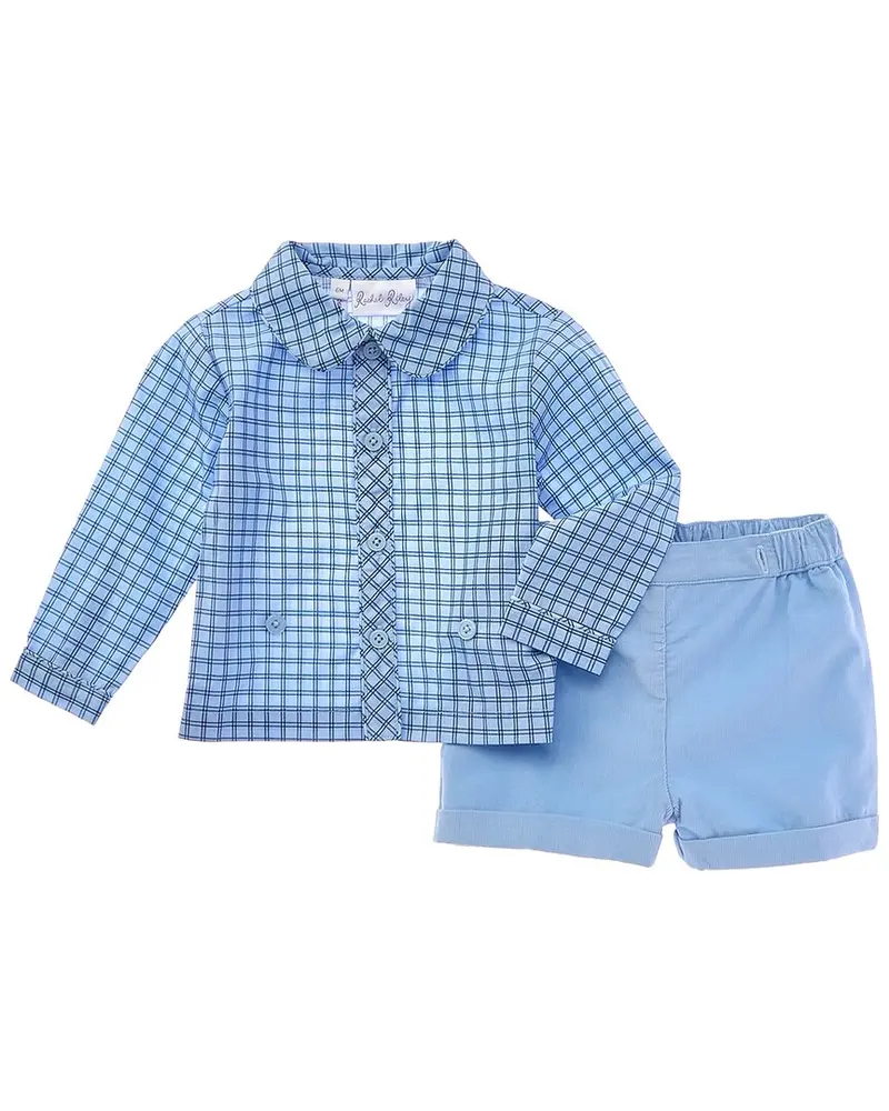 Rachel Riley Check Shirt & Short Set 1