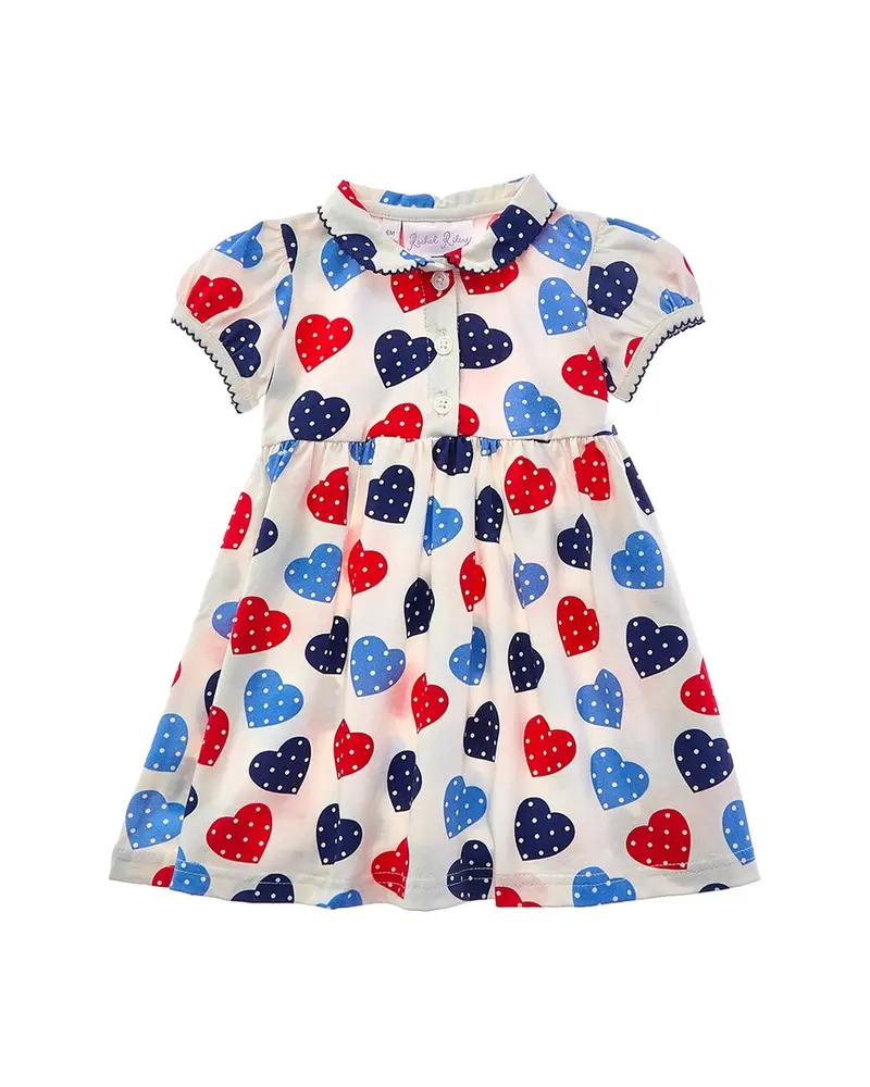 Rachel Riley Scatter Heart Jersey Dress 1