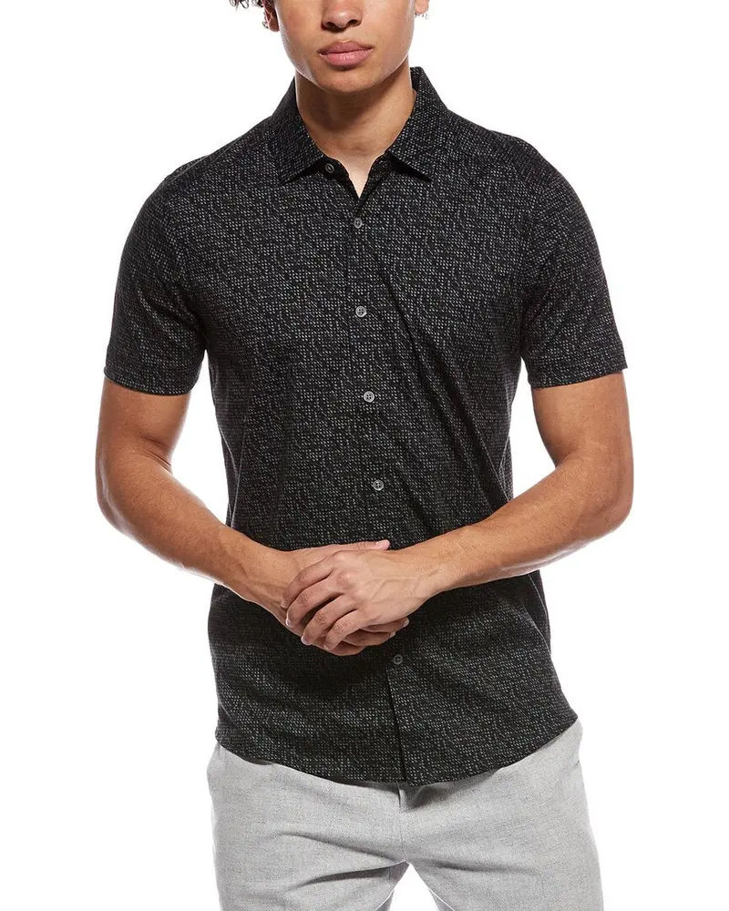 Raffi Brushed Dot Button Shirt 1