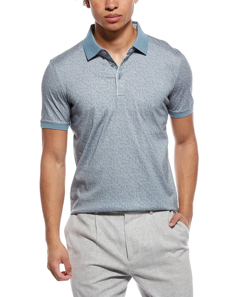 Raffi Brushed Dot Polo Shirt 1