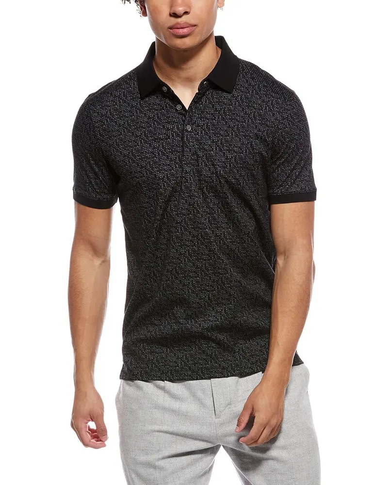 Raffi Brushed Dot Polo Shirt 1