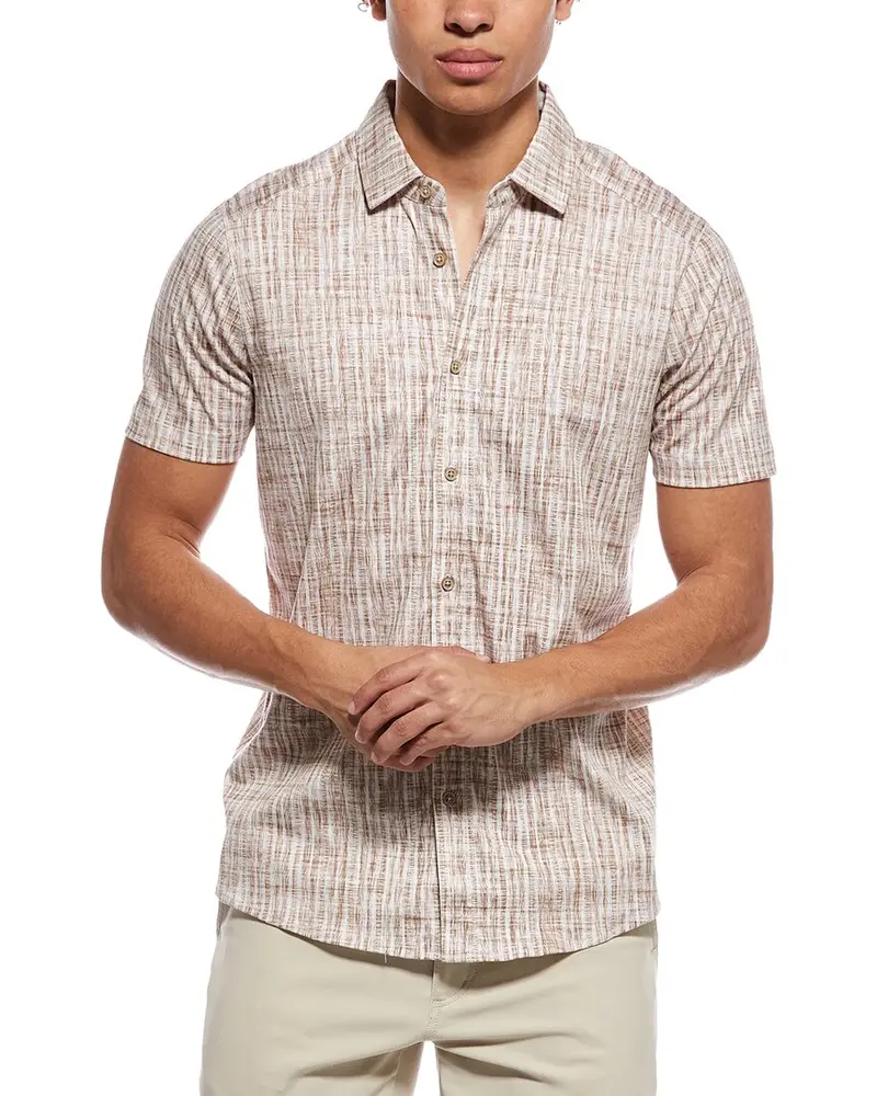 Raffi Brushed Gingham Button Shirt 1