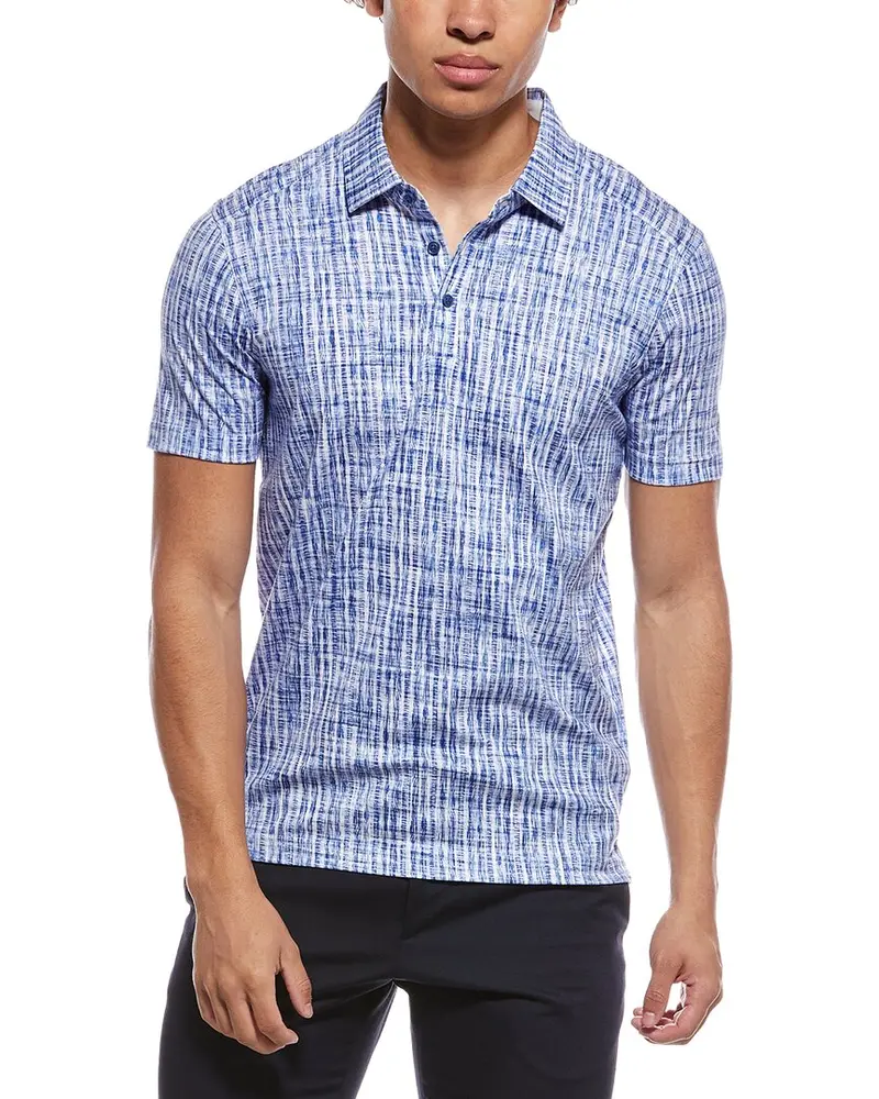 Raffi Brushed Gingham Polo Shirt 1