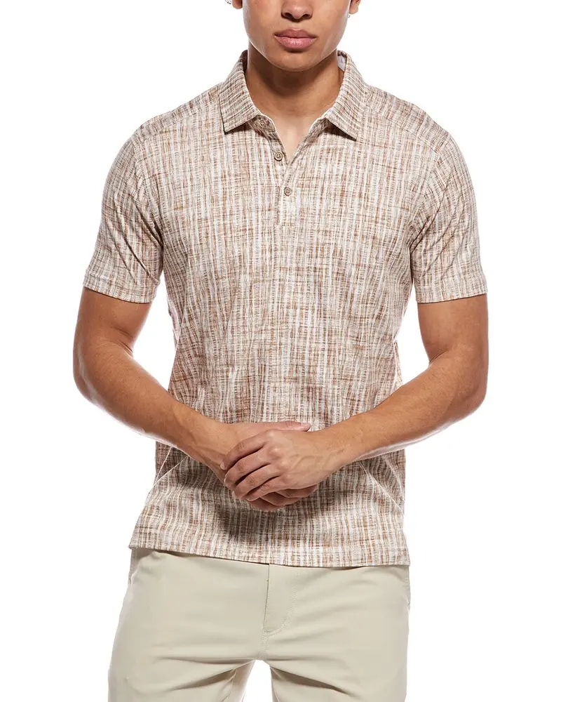 Raffi Brushed Gingham Polo Shirt 1