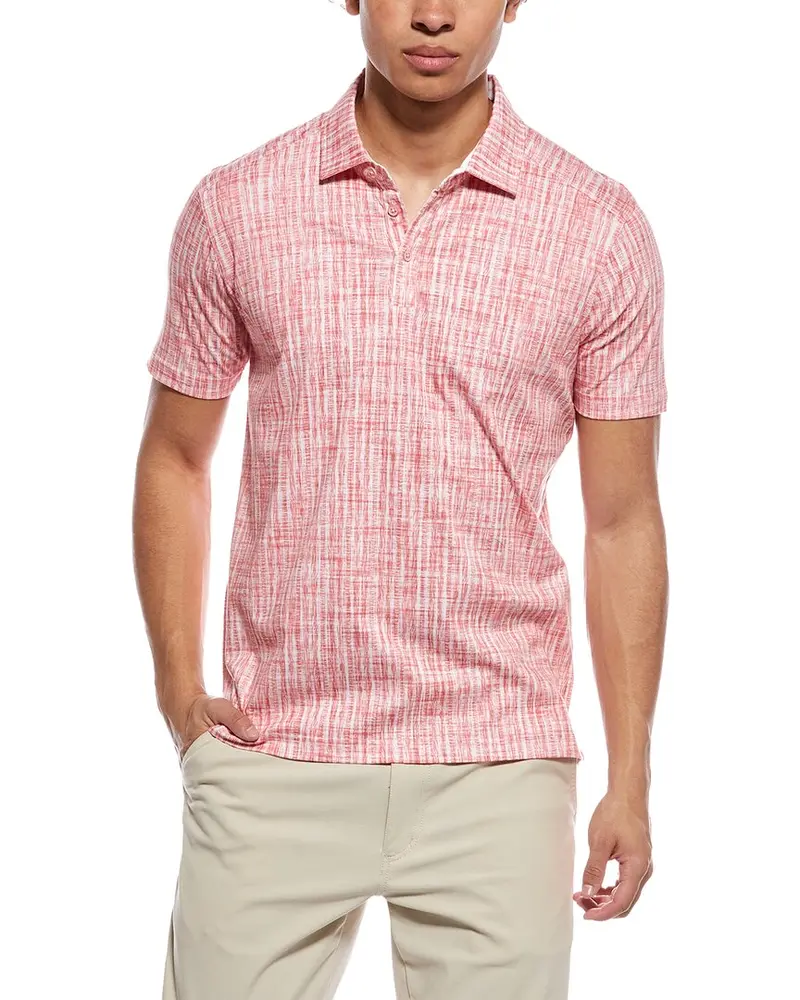 Raffi Brushed Gingham Polo Shirt 1