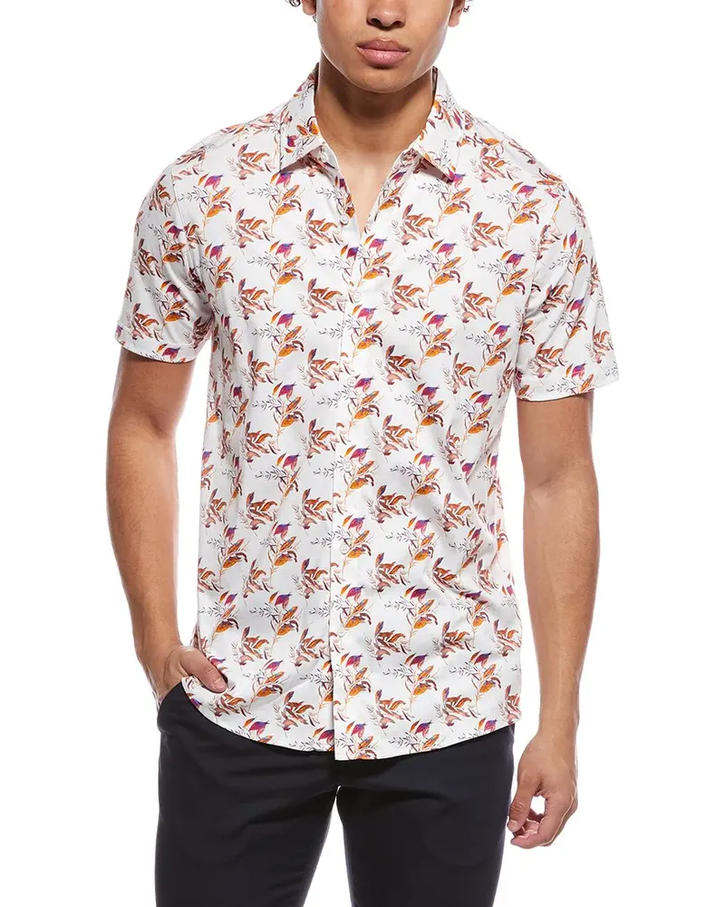 Raffi Colorful Leaves Shirt 1