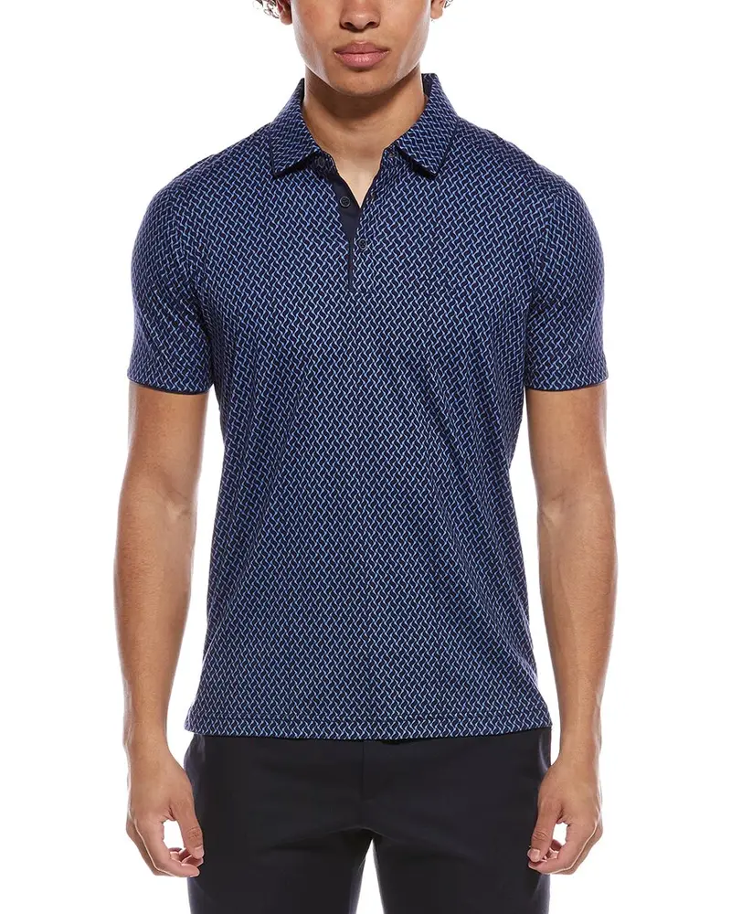 Raffi Jacquard Printed Polo Shirt 1
