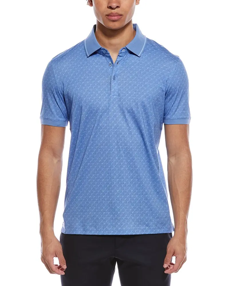 Raffi Jacquard Printed Polo Shirt 1