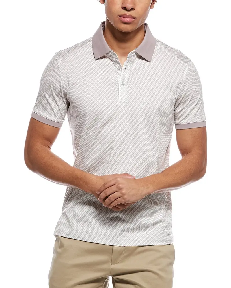 Raffi Mini Geo Print Polo Shirt 1
