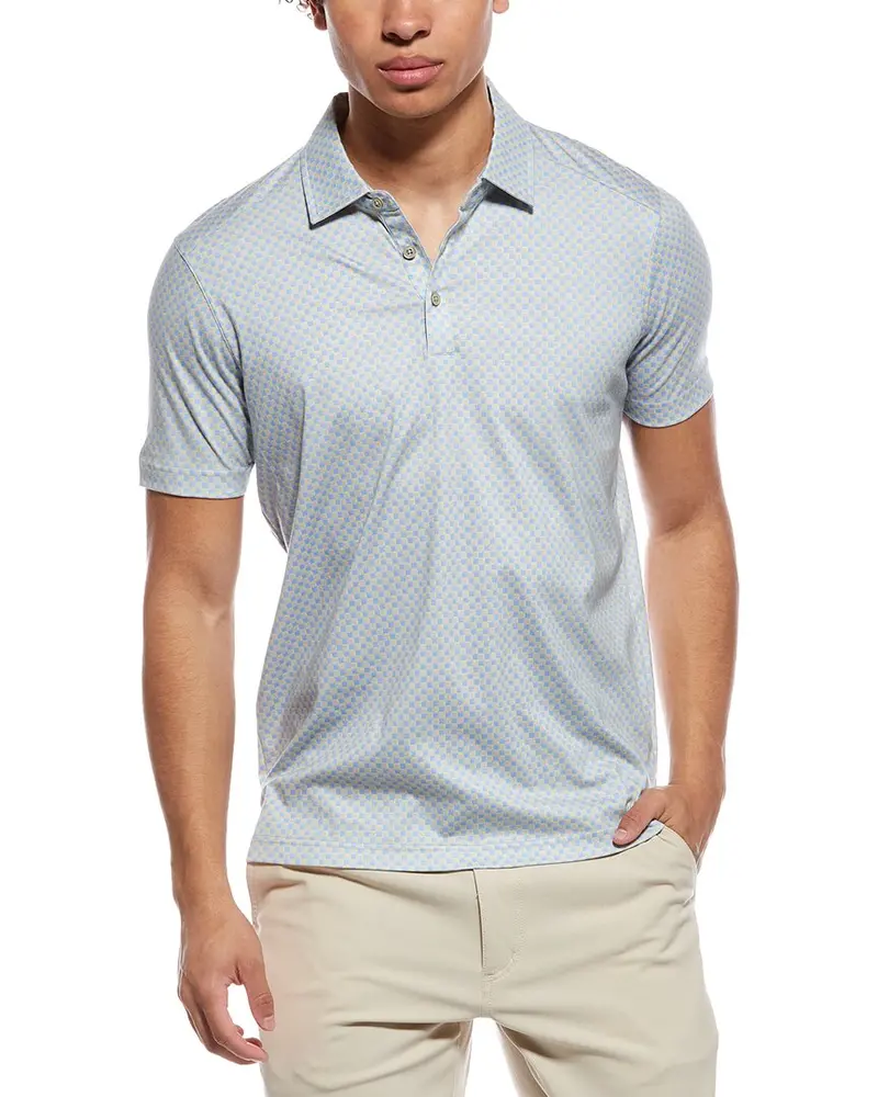Raffi Mini Geo Print Polo Shirt 1