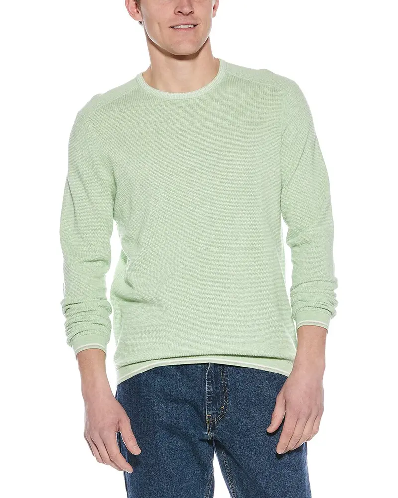 Raffi Vanise Waffle Knit Crewneck Sweatshirt 1