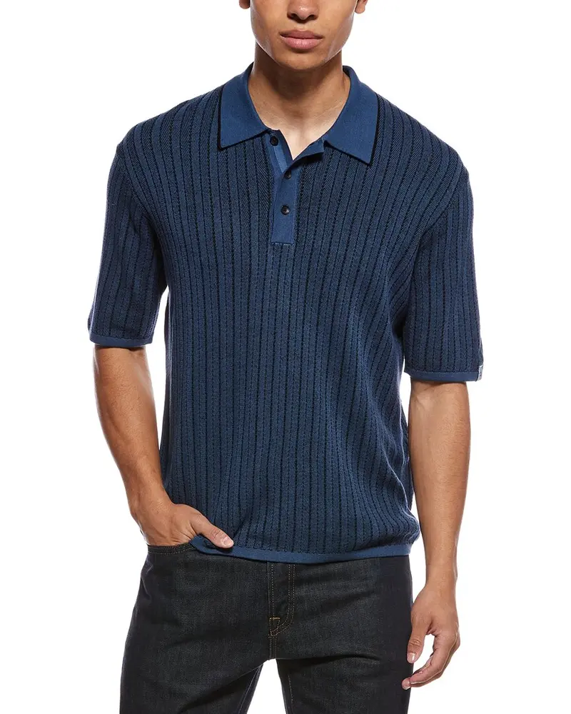 Rag & Bone Harvey Garment Dyed Polo Shirt 1
