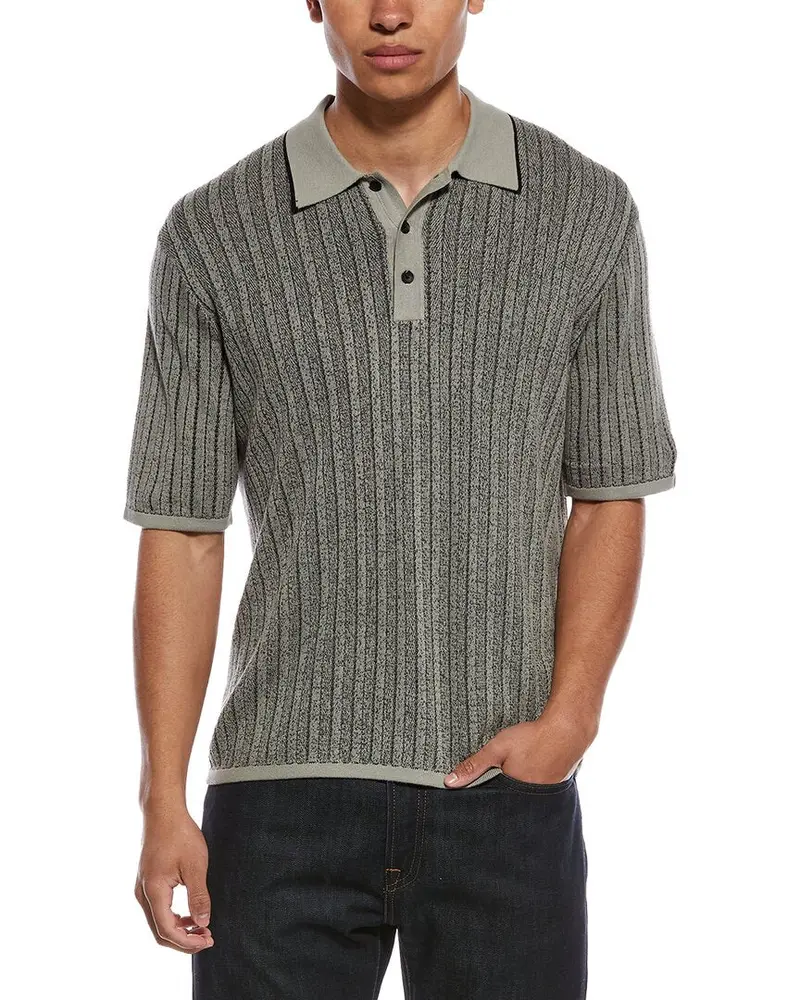 Rag & Bone Harvey Garment Dyed Polo Shirt 1