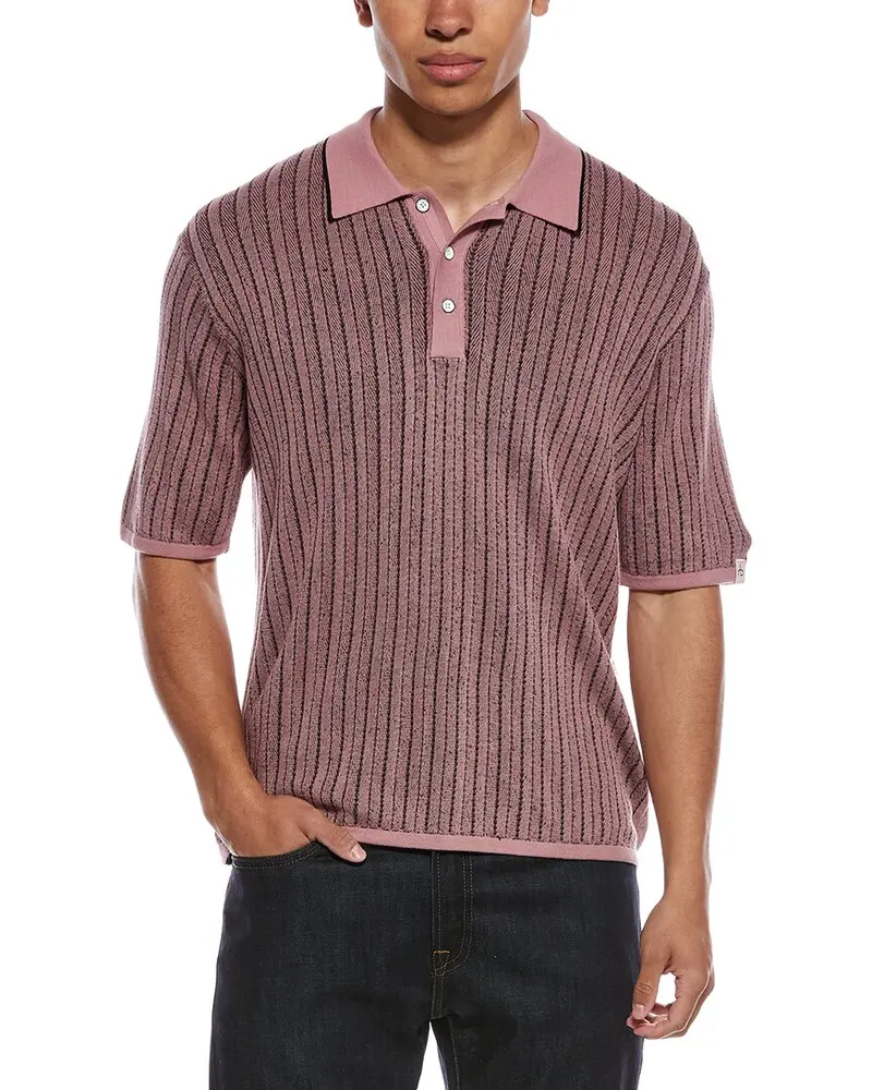Rag & Bone Harvey Garment Dyed Polo Shirt 1