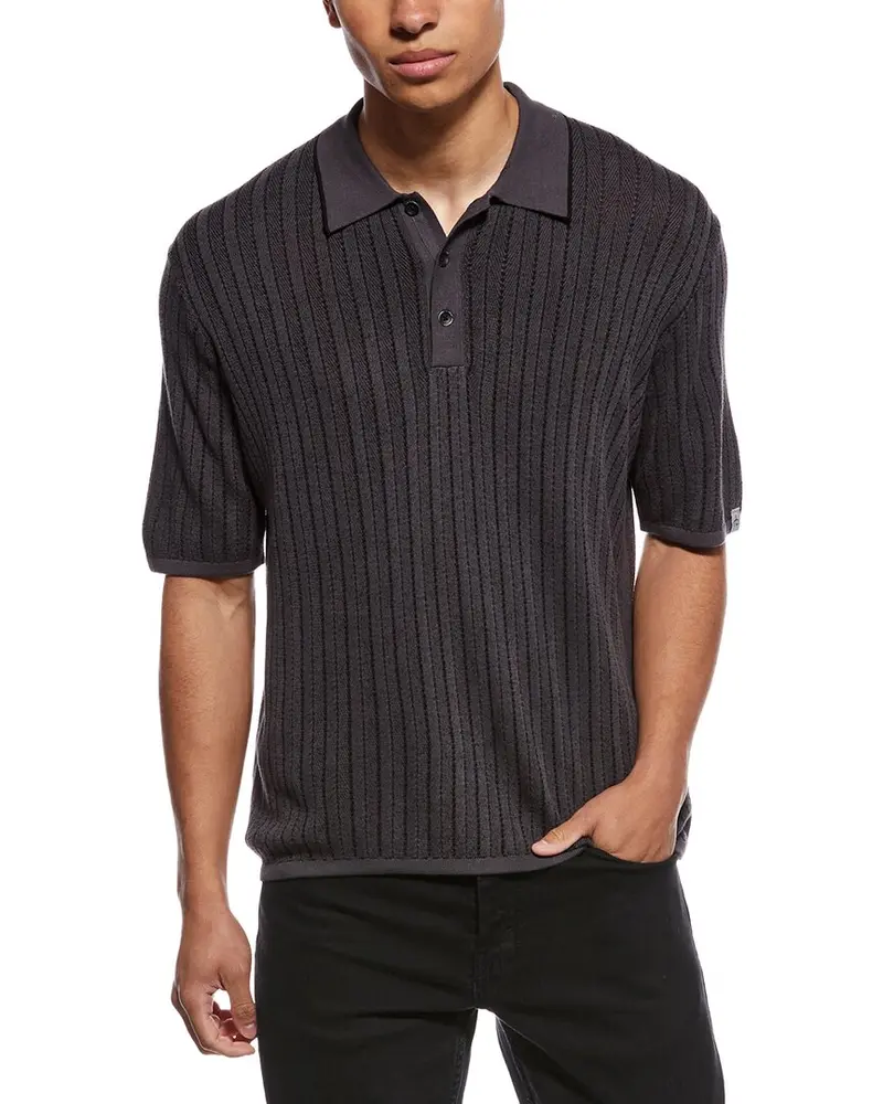 Rag & Bone Harvey Garment Dyed Polo Shirt 1