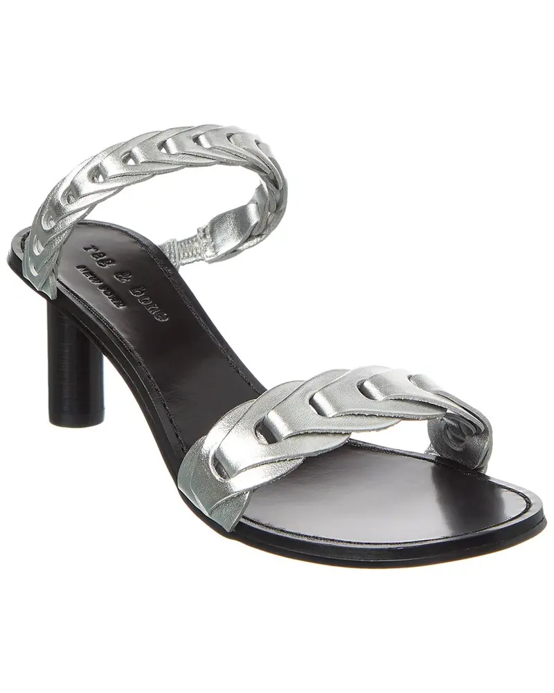 Rag & Bone Infinity Mid Heel Leather Sandal 1