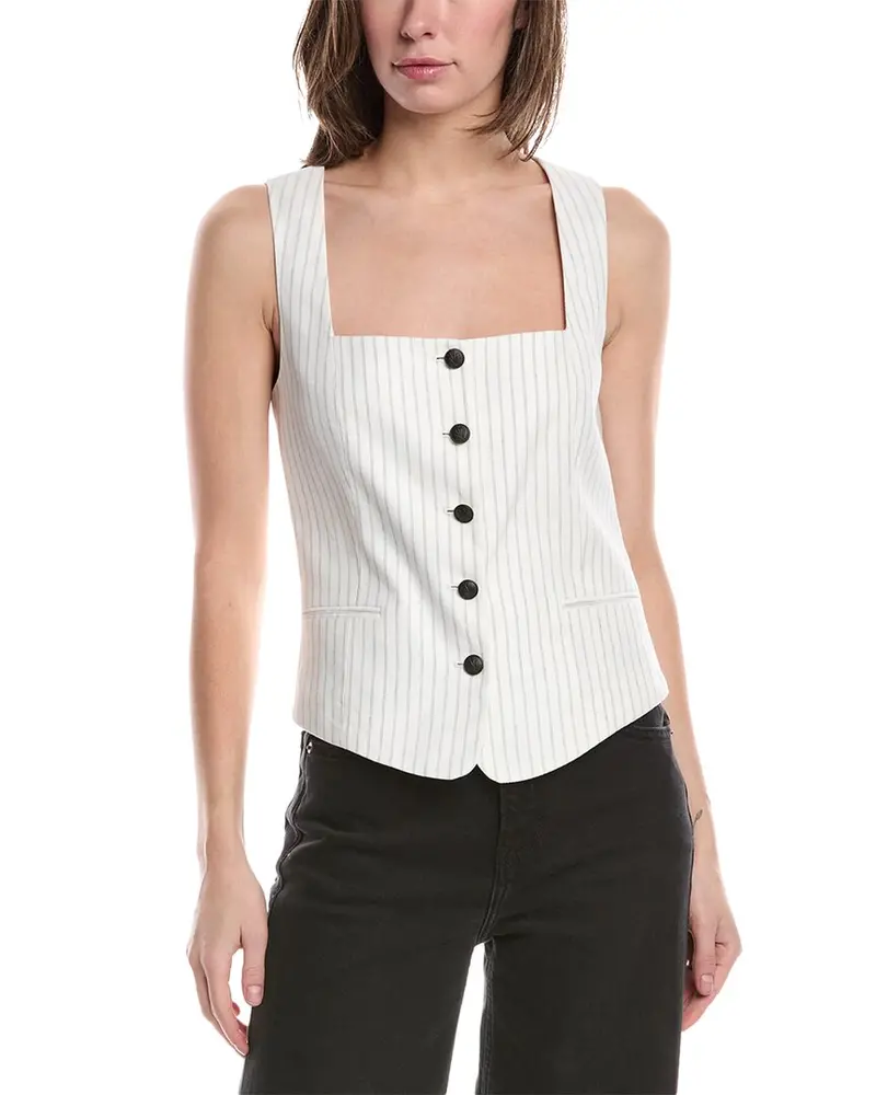 Rag & Bone Kiana Linen-Blend Vest 1