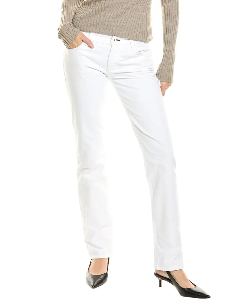 Rag & Bone Piper Bright White Low-Rise Straight Jean 1