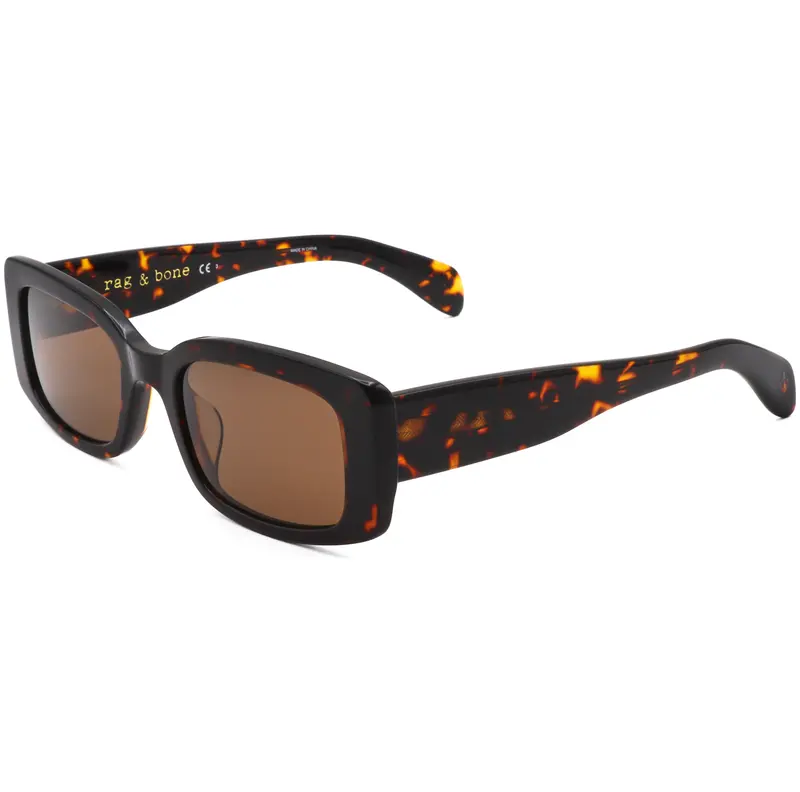 Rag & Bone Unisex 52 Mm Havana Sunglasses 1