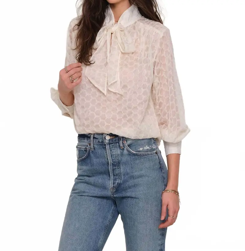 Rainne Top In Ecru 1