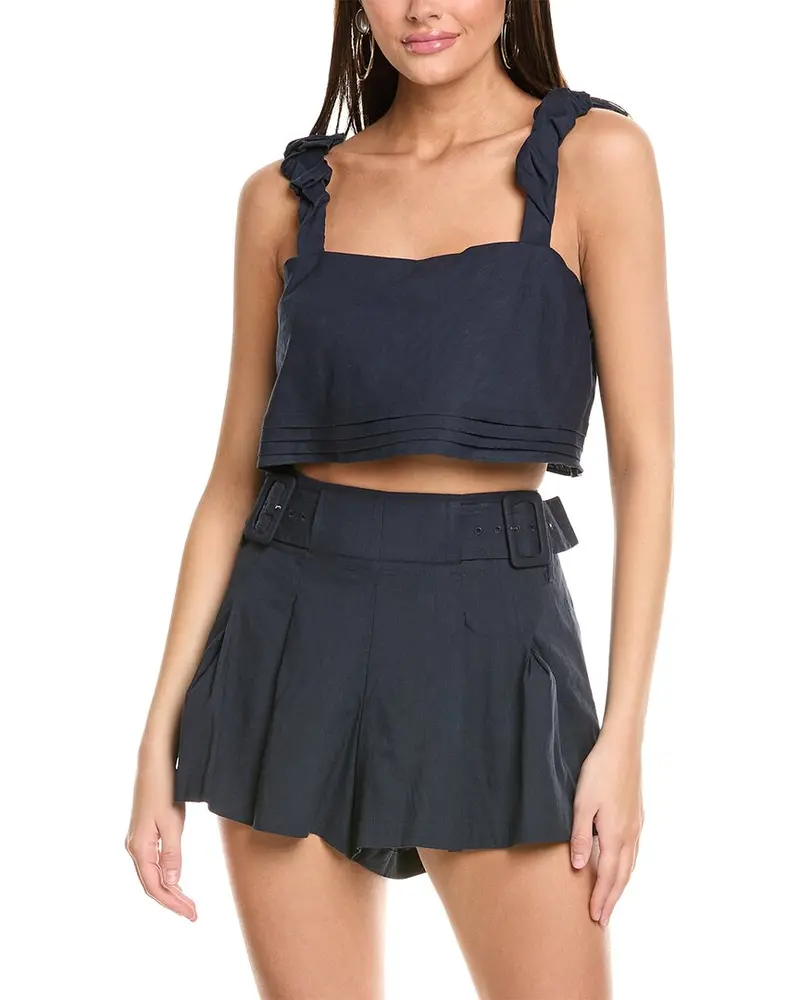 Ramy Brook Cora Linen-Blend Tank 1