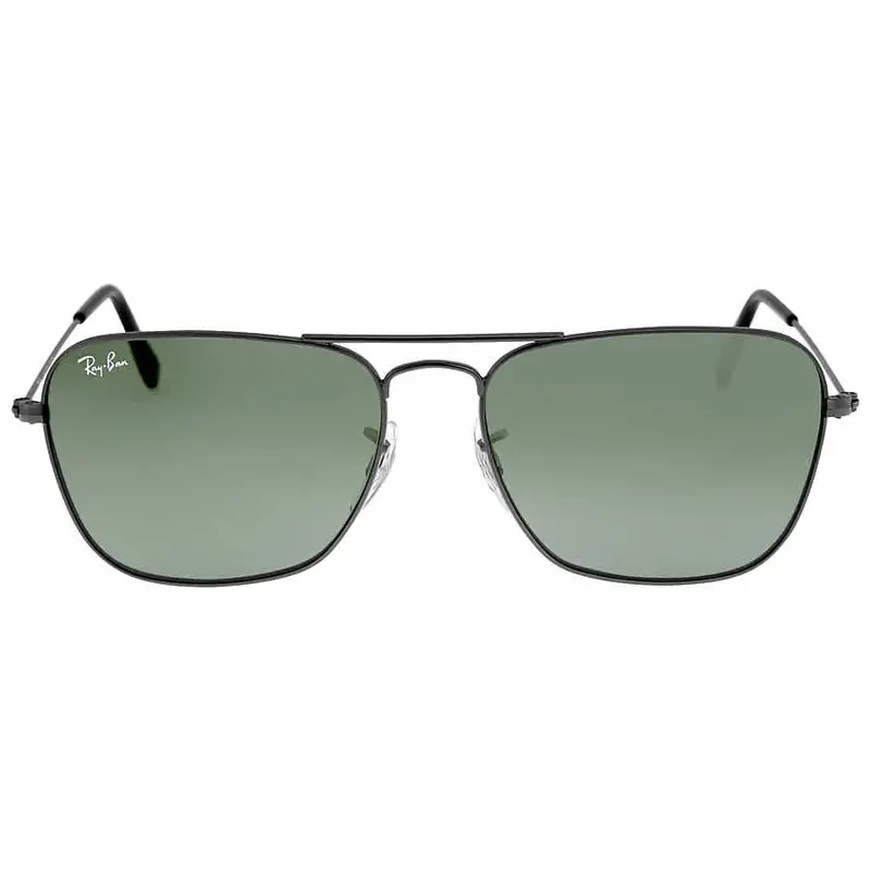 Ray Ban Caravan Green Classic G-15 Square Unisex Sunglasses Rb3136 004 55 1