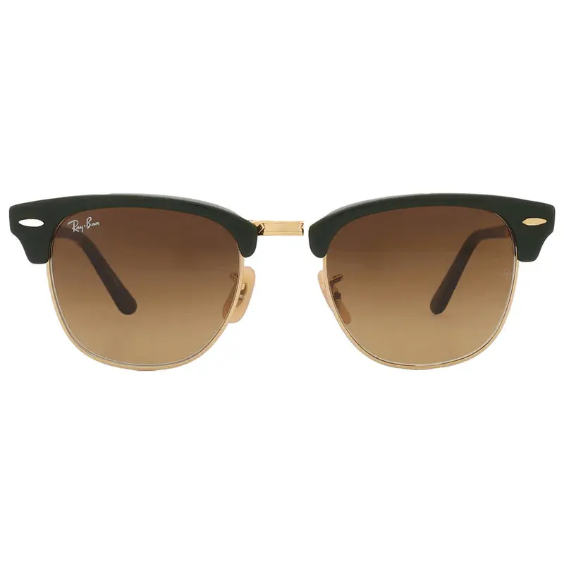 Ray Ban Clubmaster Folding Brown Gradient Square Unisex Sunglasses Rb2176 136885 51 1
