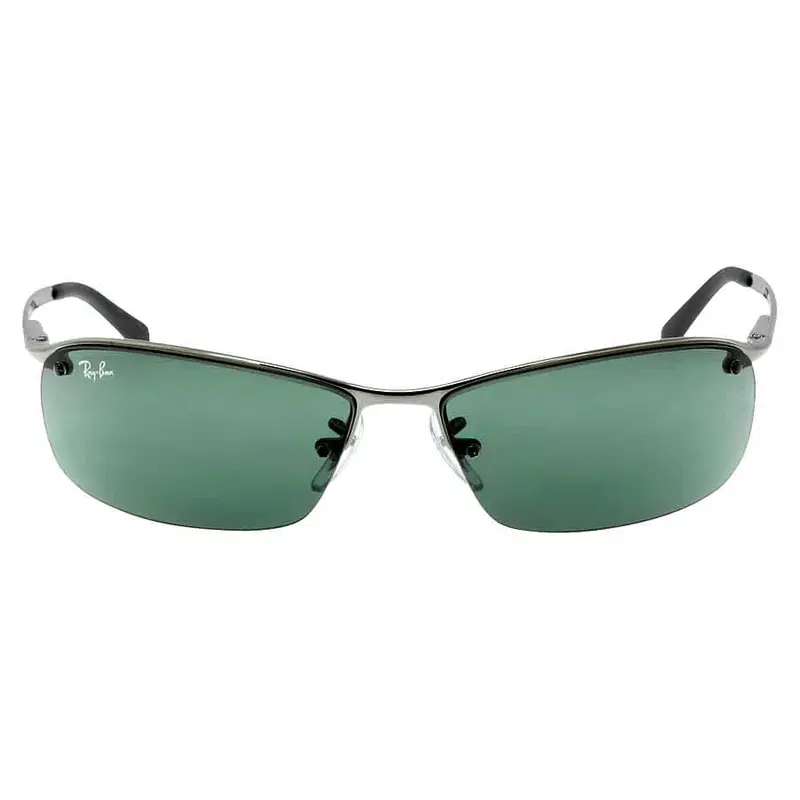 Ray Ban Green Classic Rectangular Unisex Sunglasses Rb3183 004/71 63 1