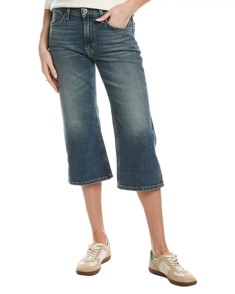 Re/Done Distress Super Crop Flare Jean 1