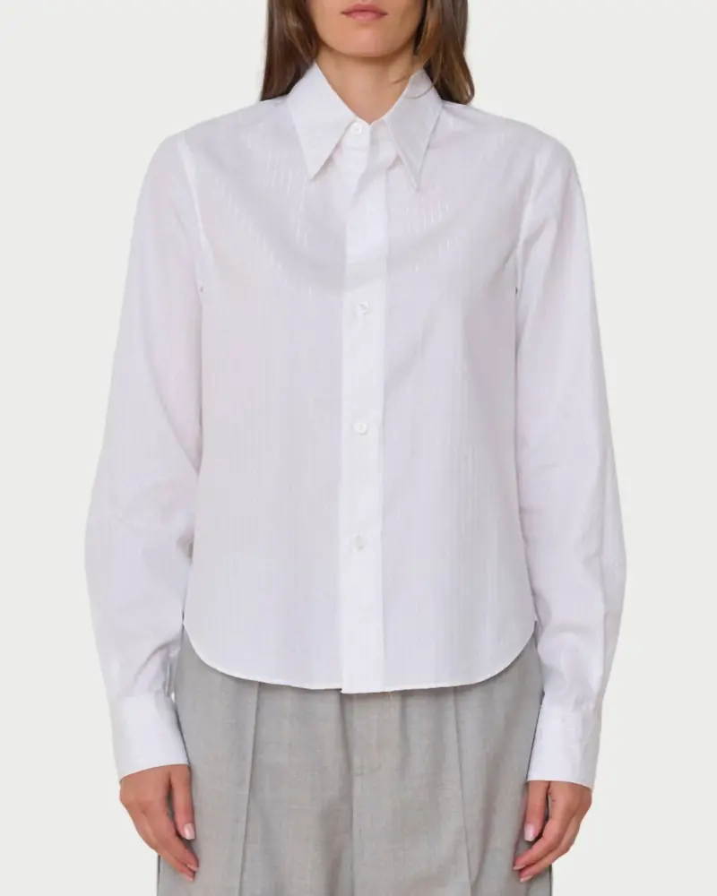 Rebel Shirt Top In White 1