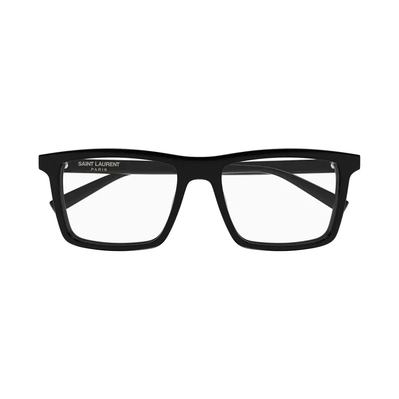 Rectangular Black Frame Sunglasses With Glossy Finish 1