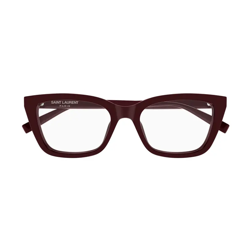 Rectangular Frame Eyewear In Deep Burgundy 1